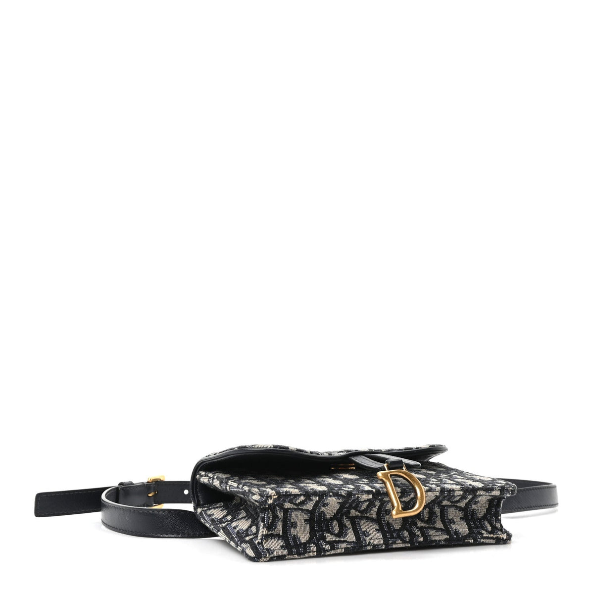 Oblique Saddle Belt Bag Blue