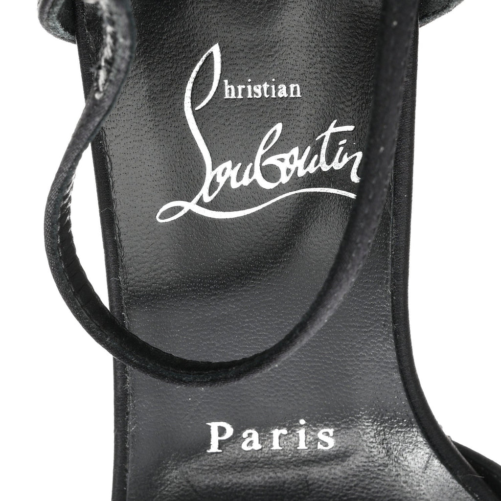 Satin Strass Sandaloo Aftersun 130 Sandals 38 Black Multicolor