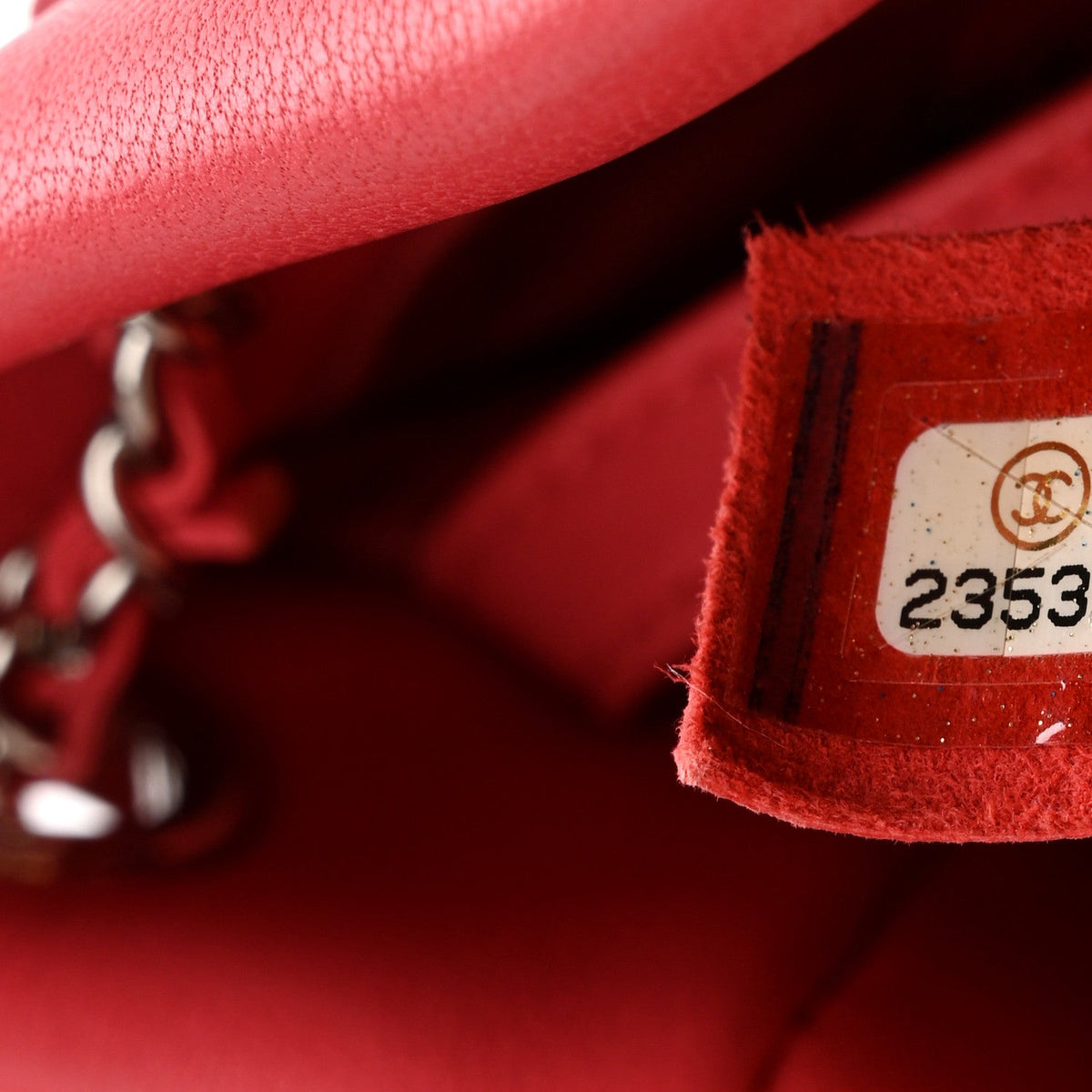 Lambskin Quilted Small CC Chain Drawstring Bucket Bag Pink