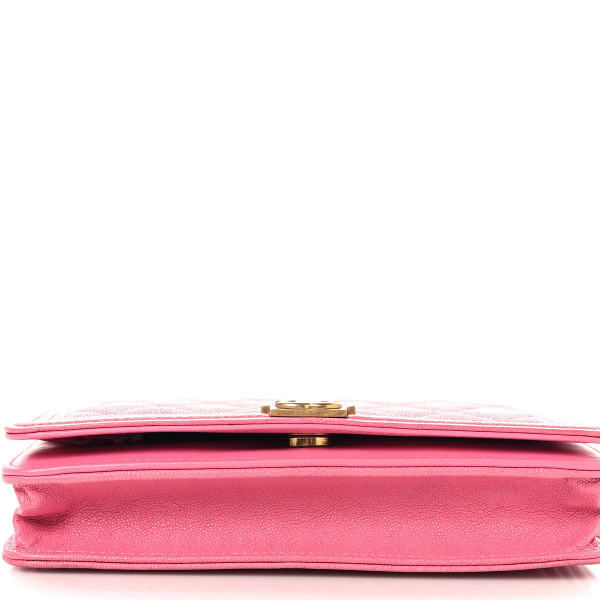 Caviar Quilted Boy Wallet On Chain WOC Pink