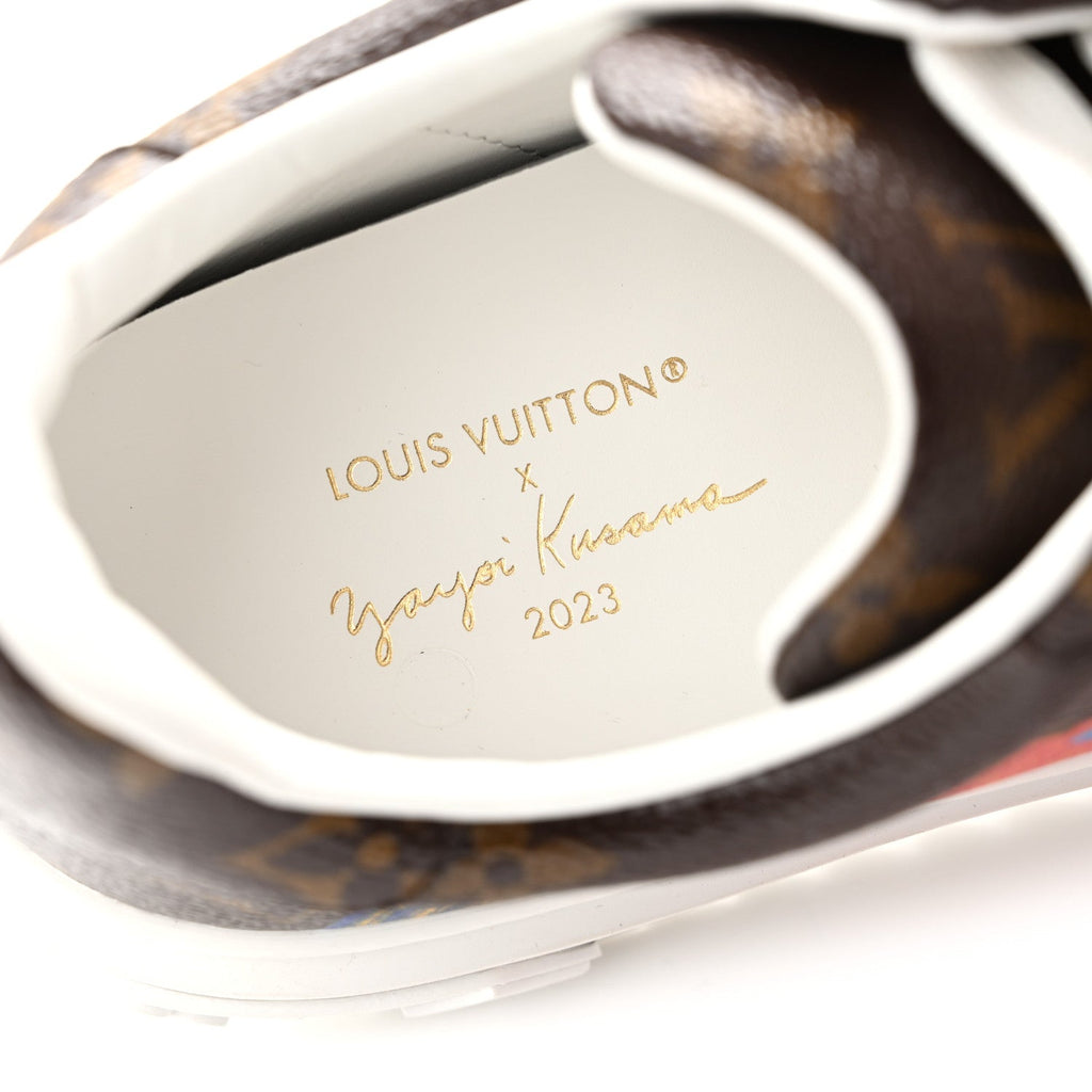 LV X YK Monogram Pumpkin Time Out Sneakers 36.5