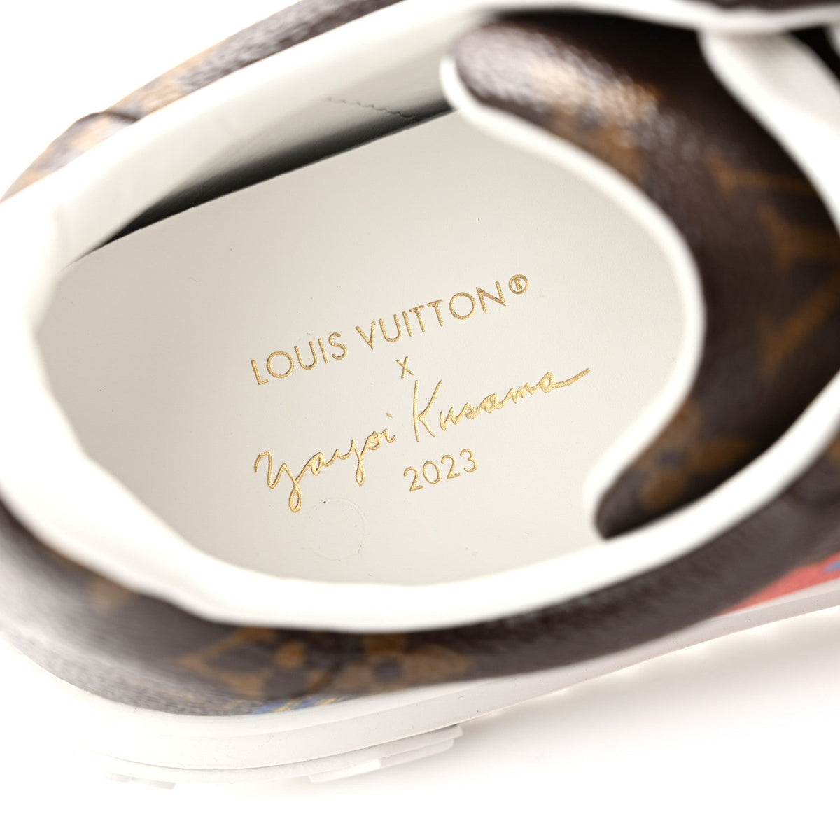 LV X YK Monogram Pumpkin Time Out Sneakers 36.5
