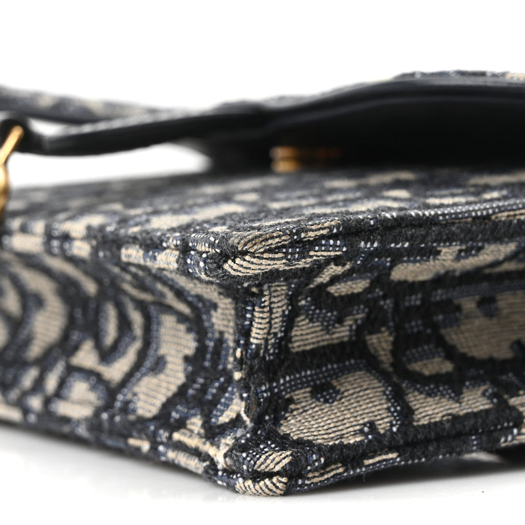Oblique Saddle Belt Bag Blue