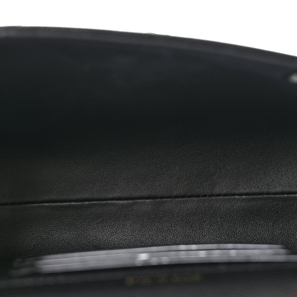 Caviar Quilted Retro Mini Twist Top Handle Clutch Flap Black