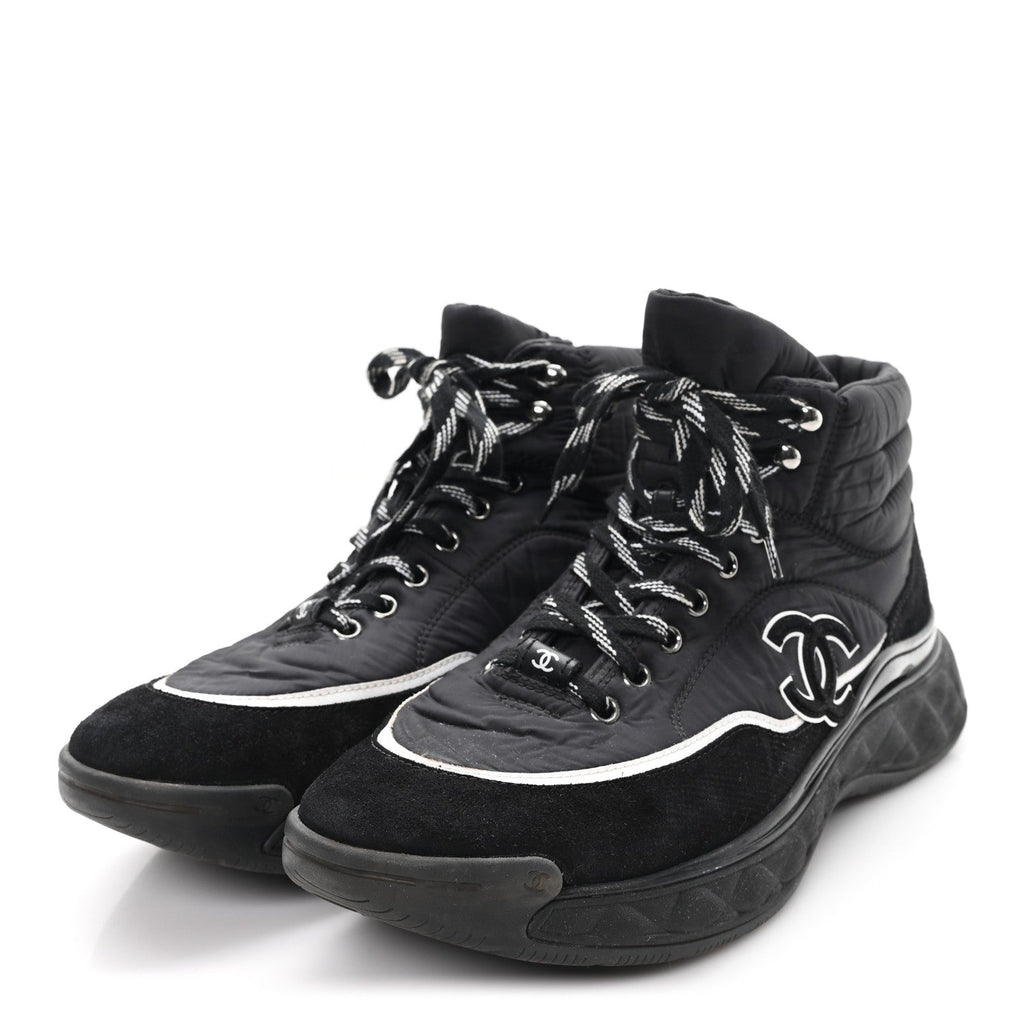 Fabric Suede Mens CC Sneakers 44 Black