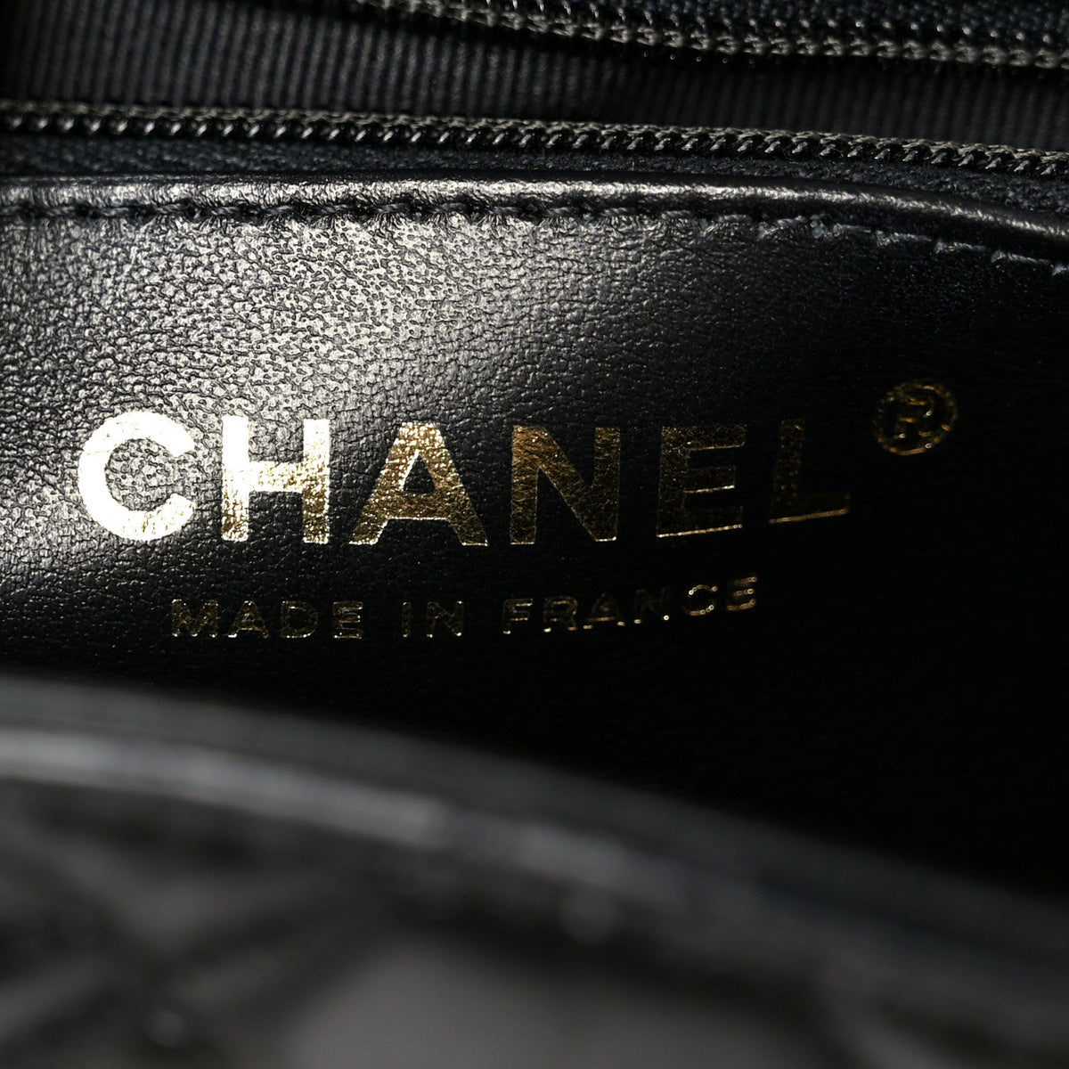 Shiny Aged Calfskin Quilted Nano Kelly Shopper Black