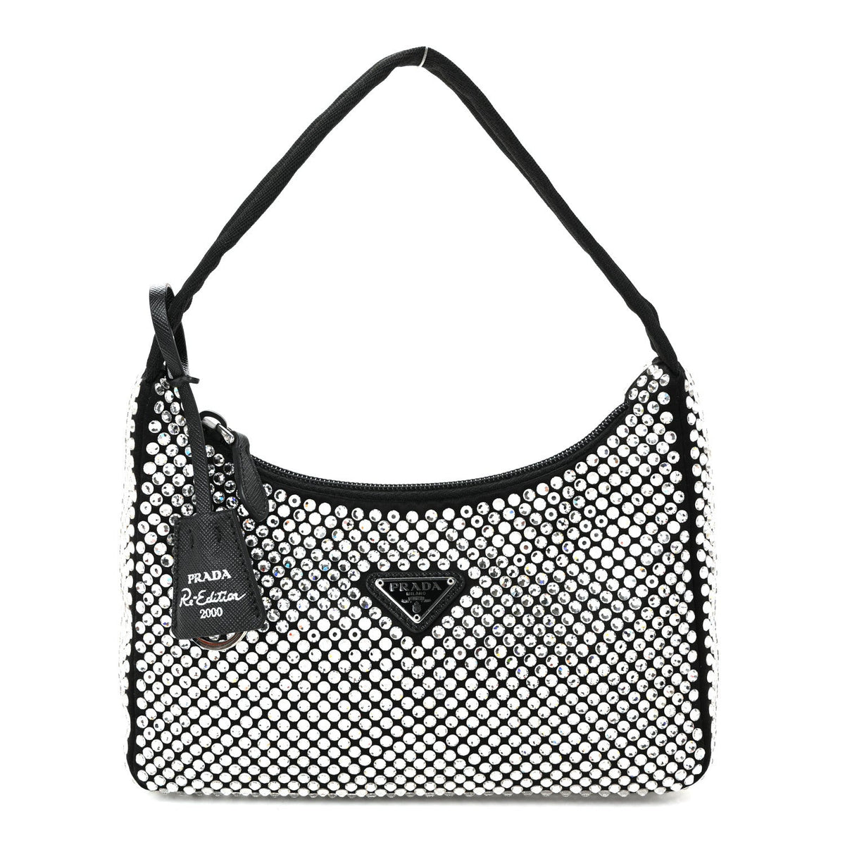 Satin Crystal Mini Re-Edition 2000 Bag Cristal