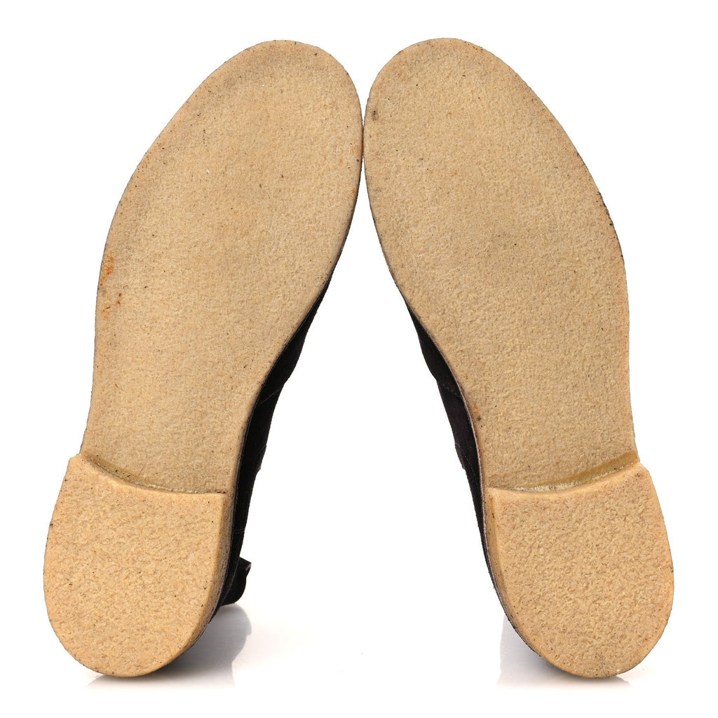 Suede Calfskin Rubber Sole Chelsea Boots 41 Espresso