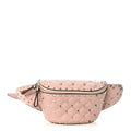 Lambskin Rockstud Spike Belt Bag 85 Water Rose