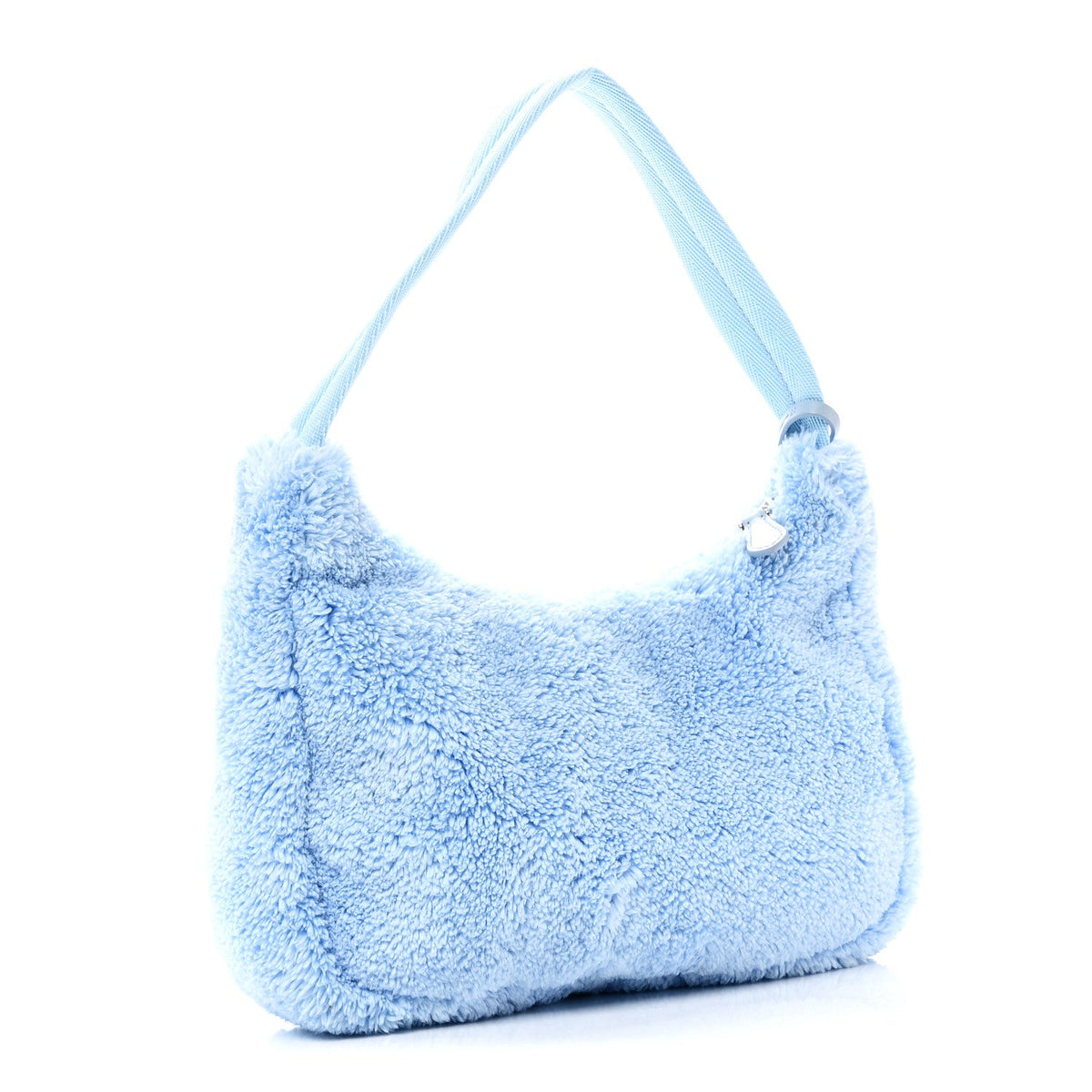 Terry Cloth Mini Re-Edition 2000 Bag Celeste Black