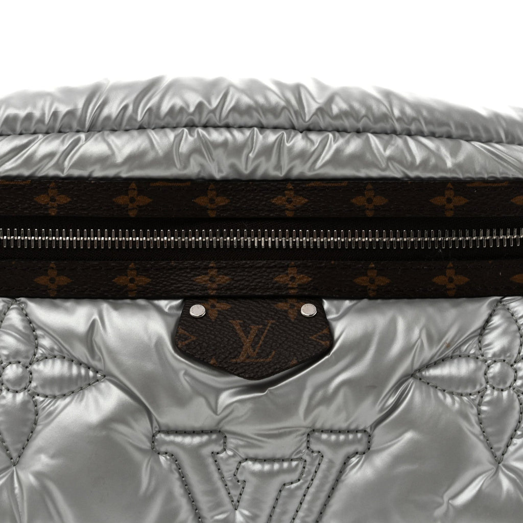 Econyl Monogram Pillow Bumbag Silver