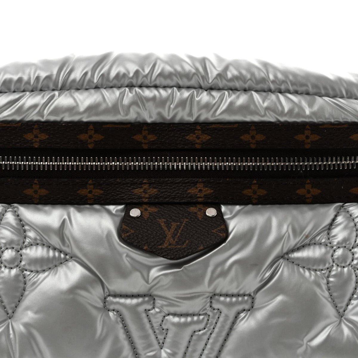 Econyl Monogram Pillow Bumbag Silver