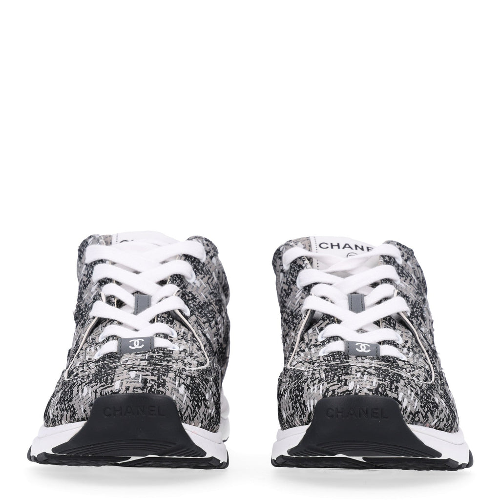 Tweed Mens CC Sneakers 41 Grey Black