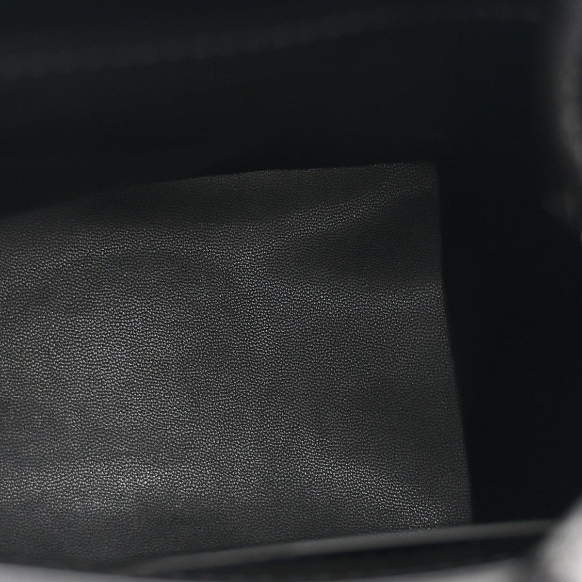 Box Calfskin Shark Lock Bucket Bag Black