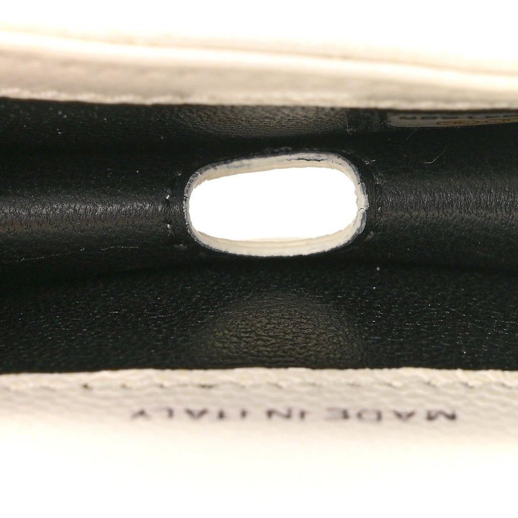 Caviar Quilted My Everything Airpods Pro Holder Belt White