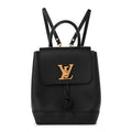 Calfskin Lockme Mini Backpack Black