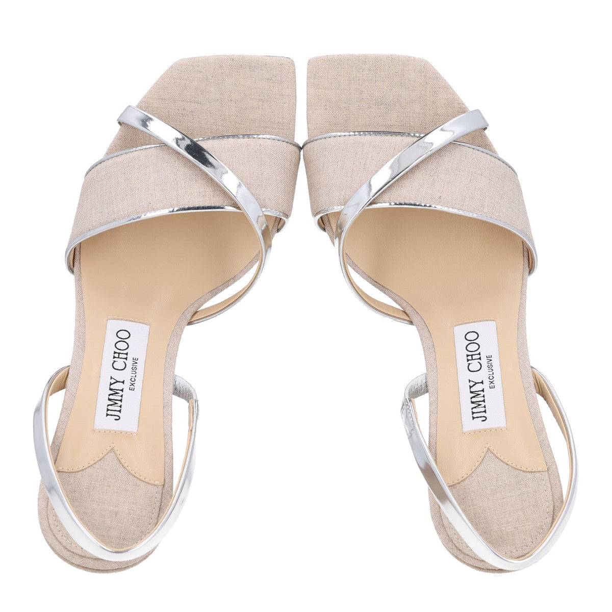 Metallic Nappa Linen Plum Sandal 38