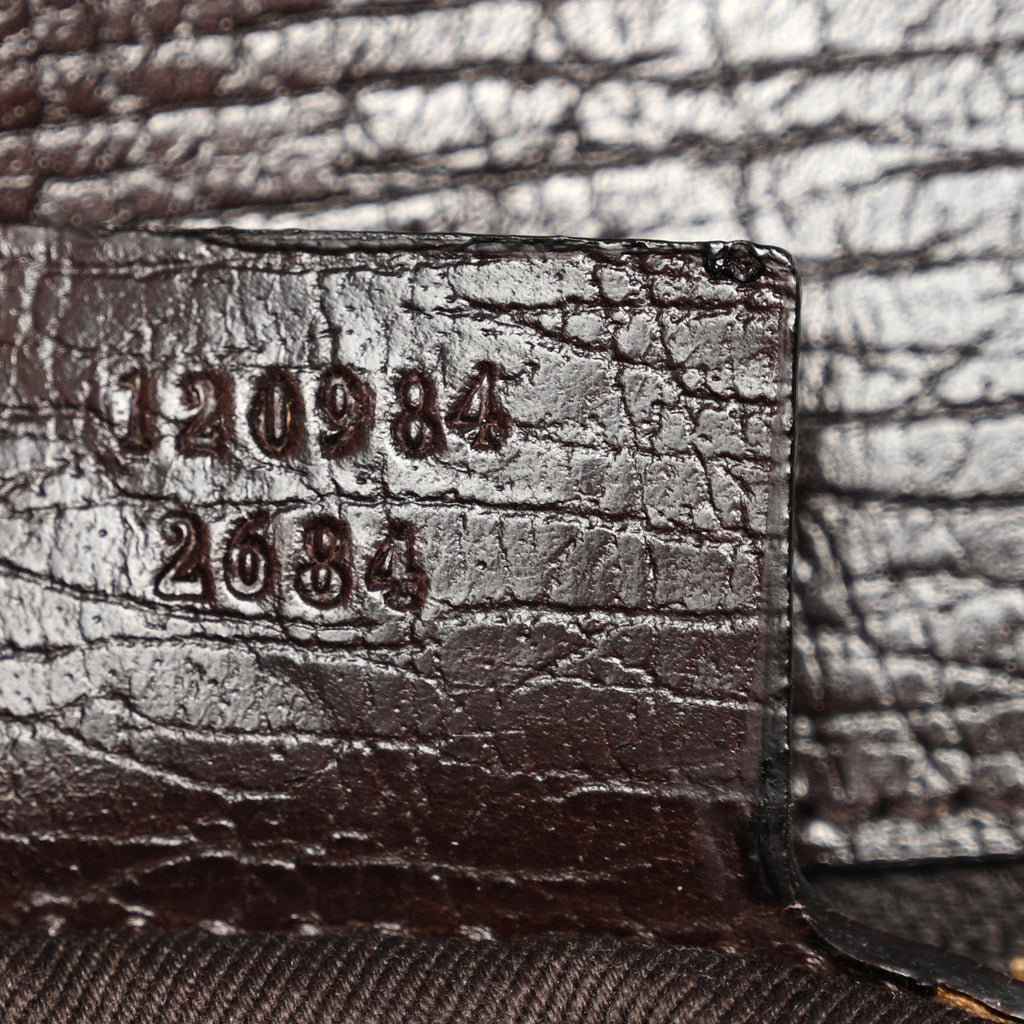 Monogram Horsebit Chain Flap Shoulder Bag Brown
