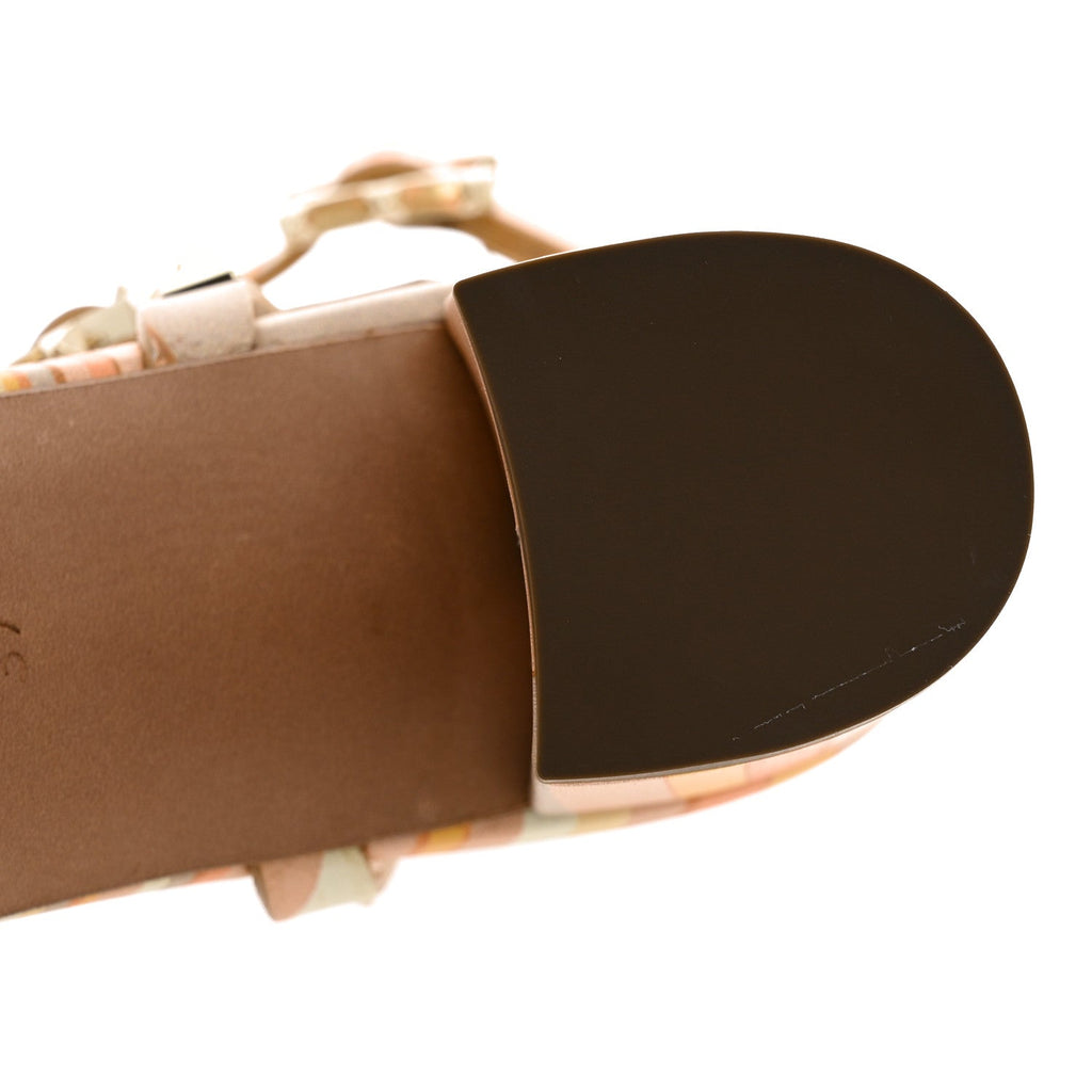 Nappa Native Couture 1975 Rockstud 60mm City Sandals 38 Mandarin Sorbet