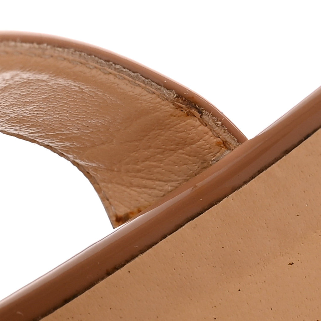Patent World Copine 100 Sandals 38.5 Nude