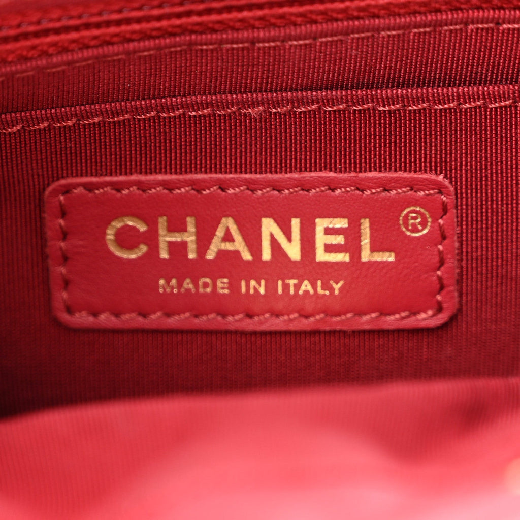 Calfskin Quilted Mini Urban Spirit Backpack Red
