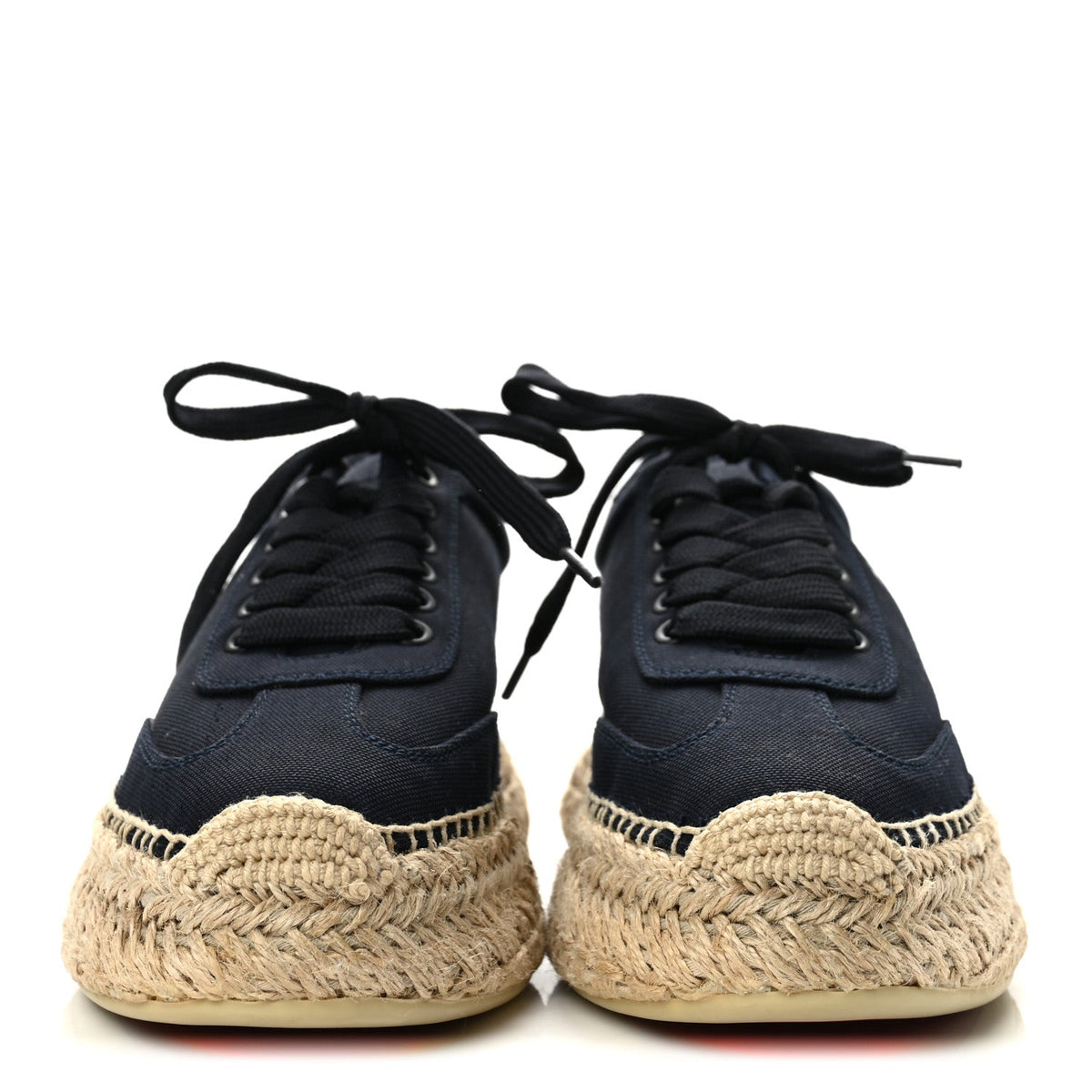 Toile Calfskin Espasneak Flat Sneaker 36 Obscur