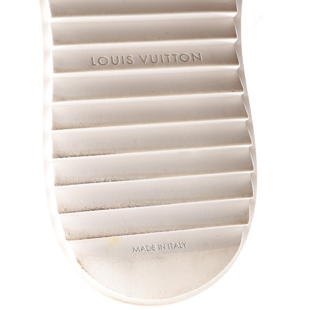 Calfskin Monogram Debossed Time Out Sneakers 37 Gold