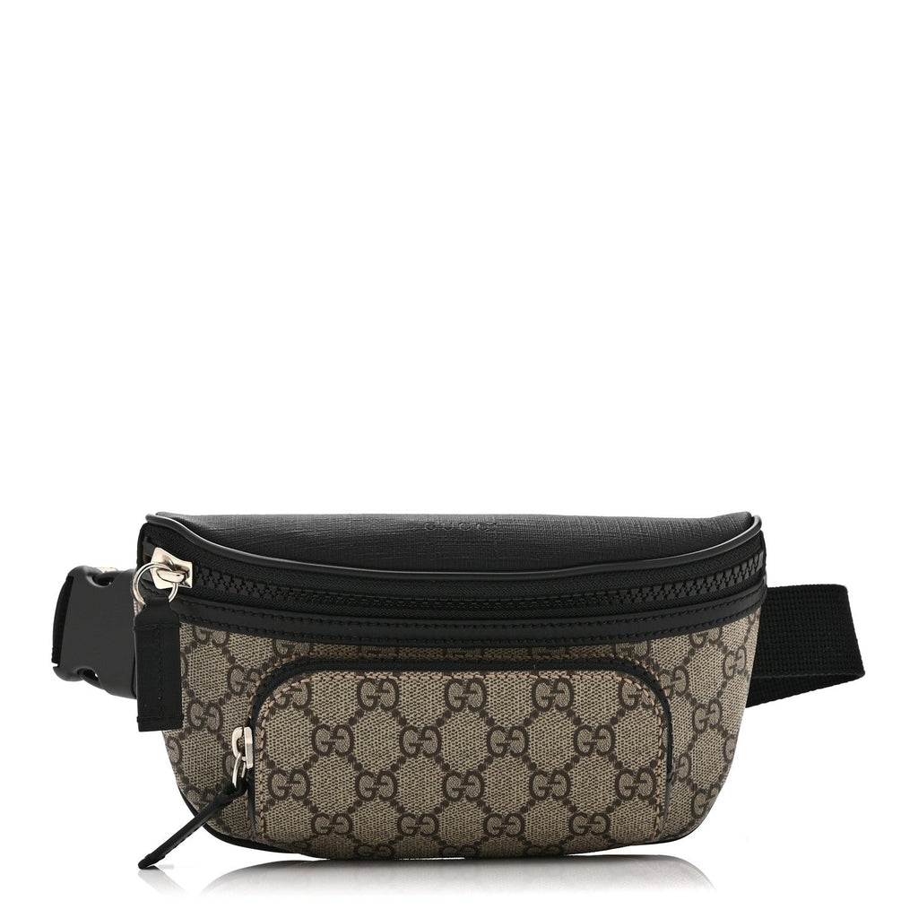 GG Supreme Monogram Belt Bag Black
