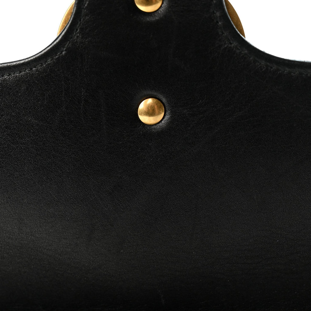 Calfskin Matelasse Pearly GG Marmont Chain Belt Bag Black