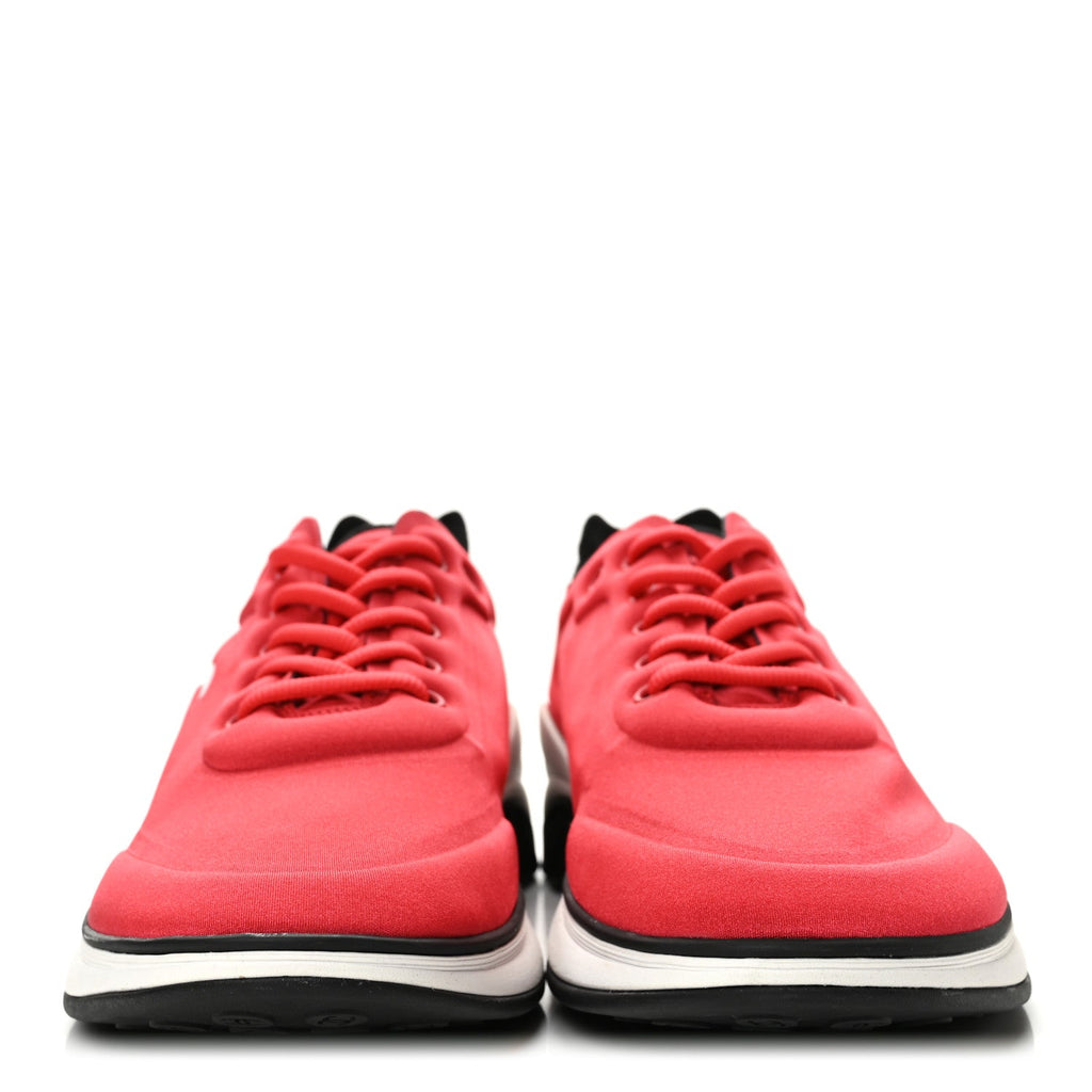 Mesh Lycra Thermoplastic Mens Sneakers 45 Red White