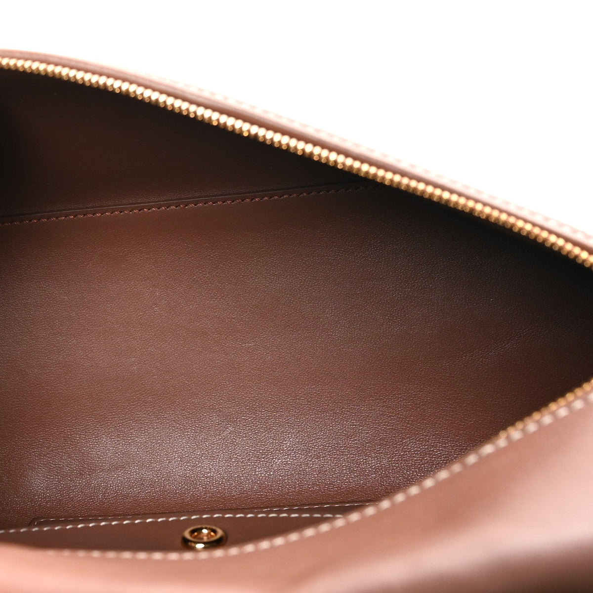 Calfskin Cotton Canvas L27 Extra Pocket Bag Natural Caramel Sugar