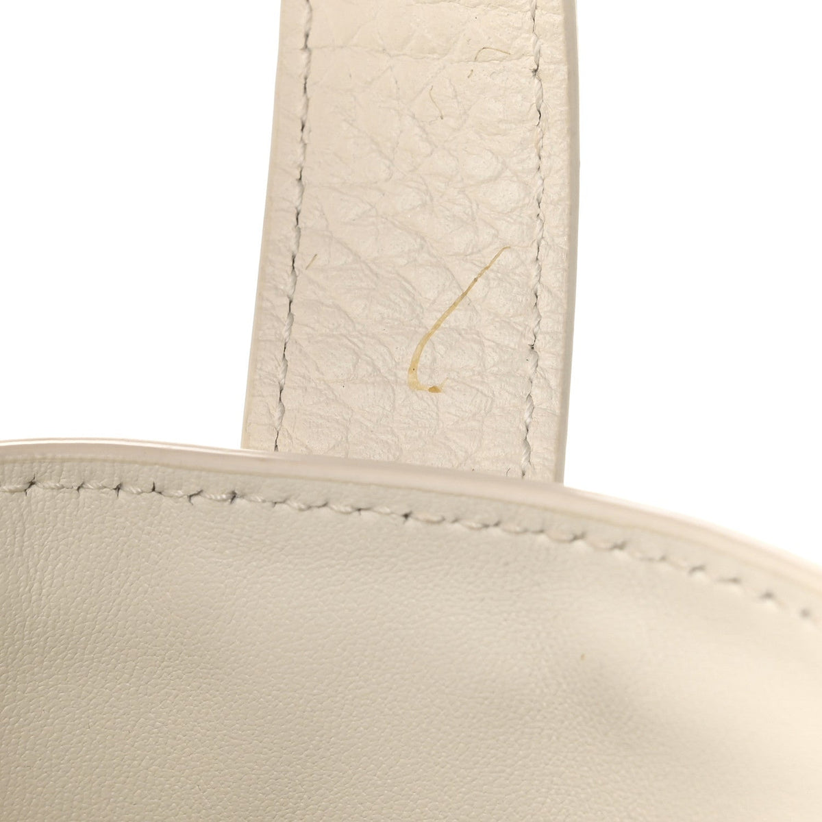 Calfskin Medium Signature Bucket Bag Latte