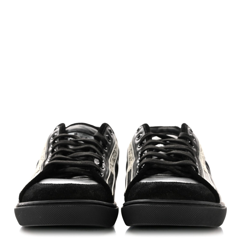 Calfskin Mens Cosmos Sneakers 8 Black