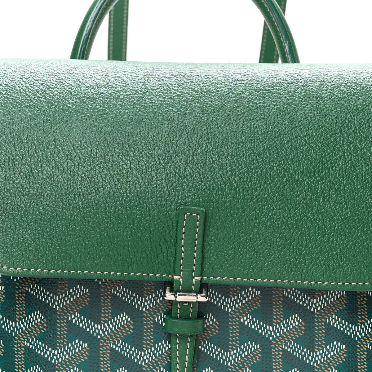 Goyardine Calfskin Mini Alpin Backpack Green