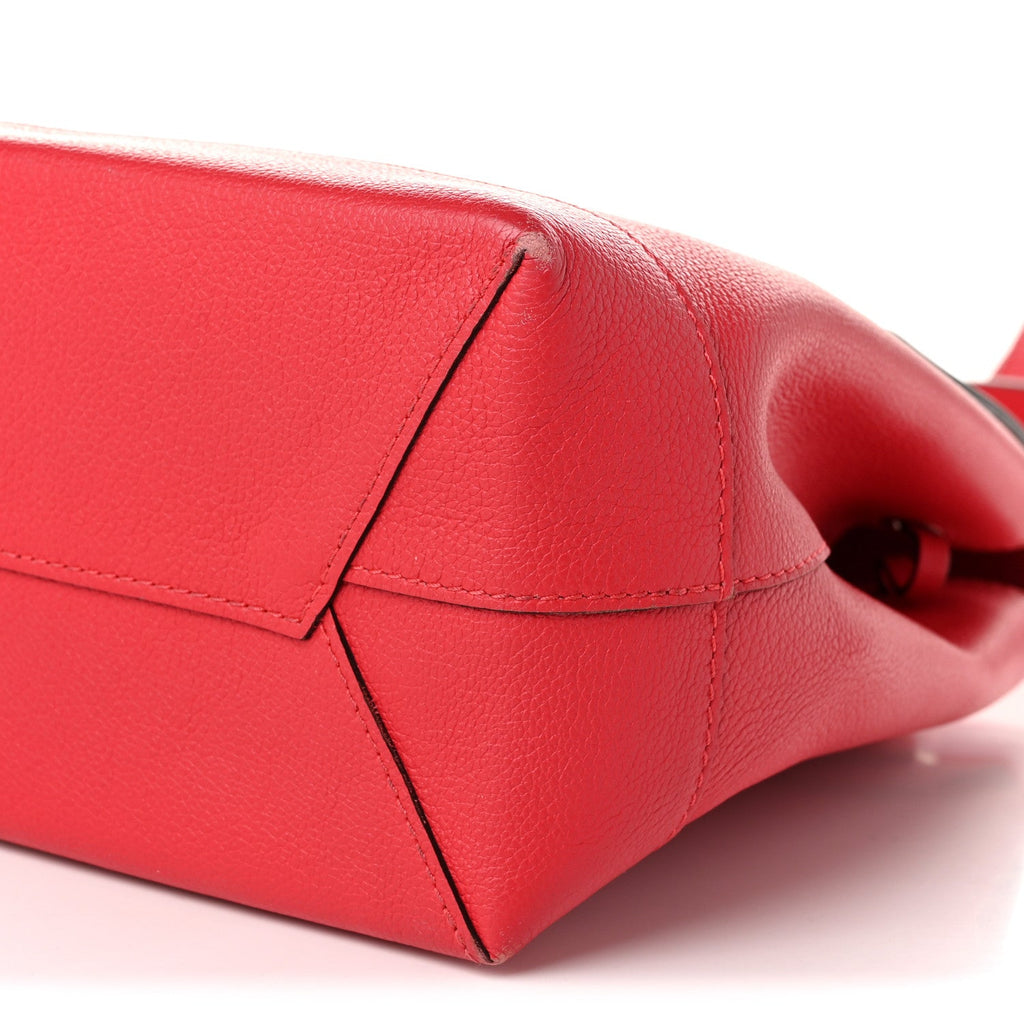 Soft Calfskin Lockme Backpack Poppy