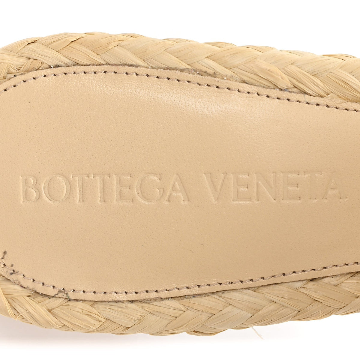 Raffia Intrecciato Lido Mule 90 Sandals 36 Cane Sugar