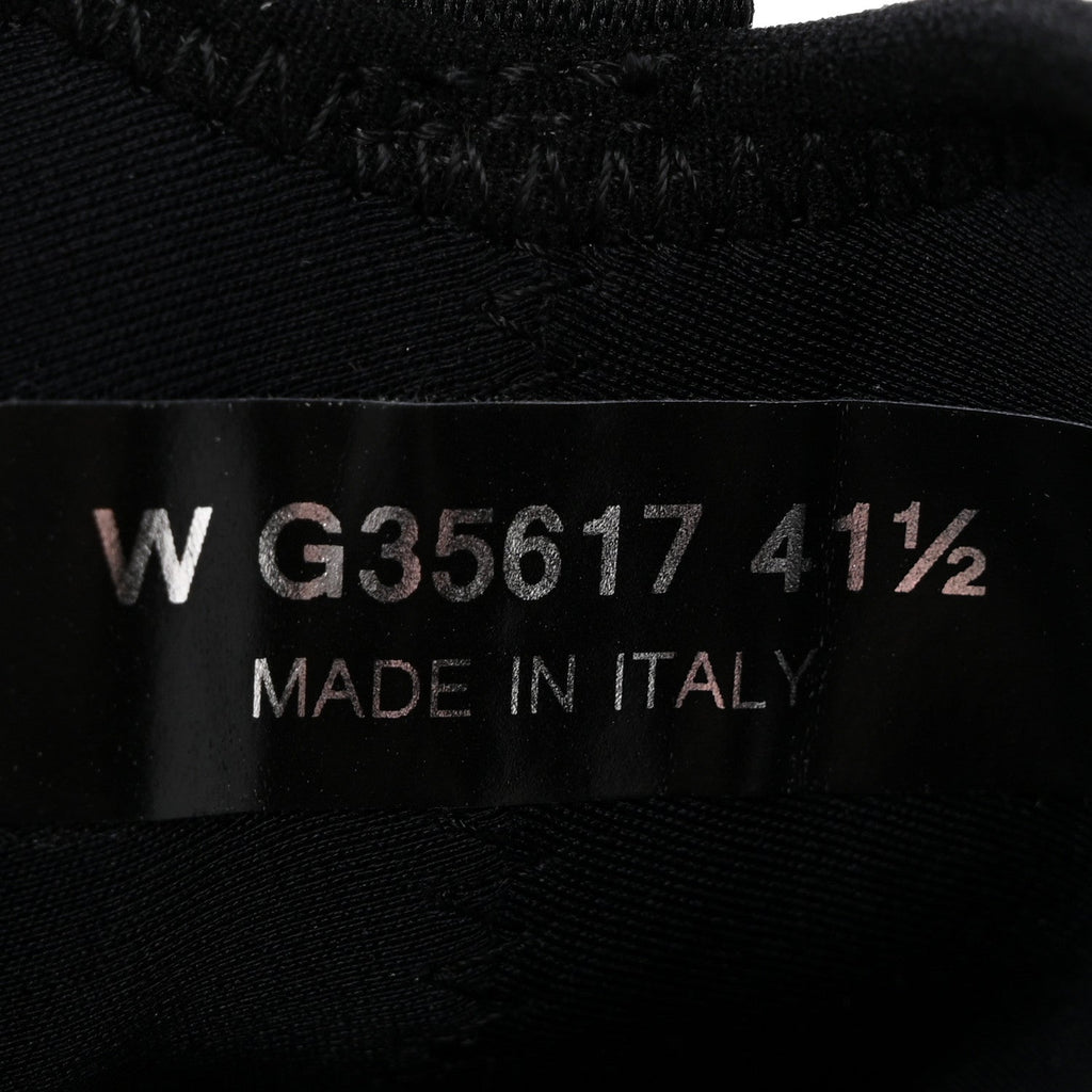 Velvet Calfskin Mixed Fibers CC Sneakers 41.5 Black