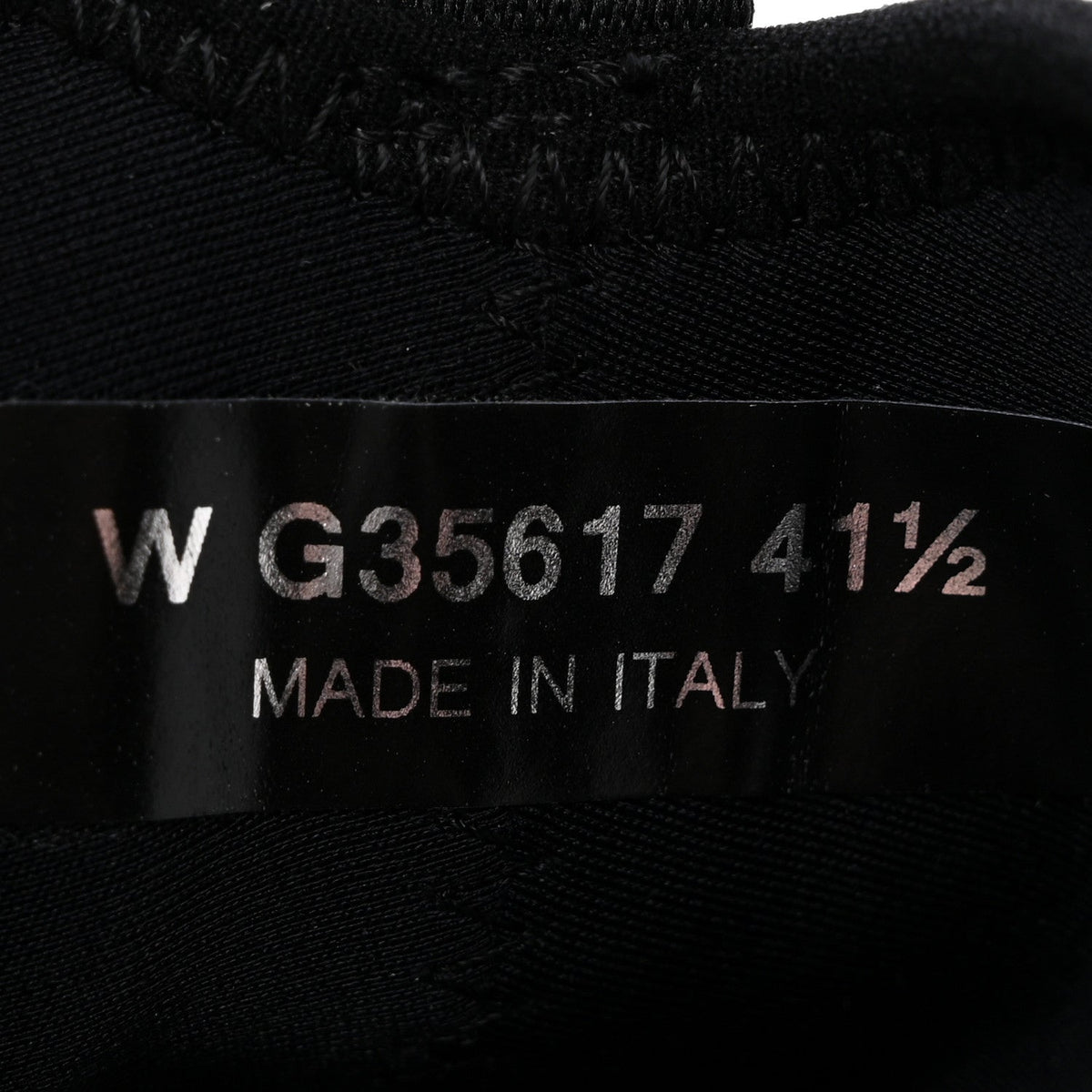 Velvet Calfskin Mixed Fibers CC Sneakers 41.5 Black