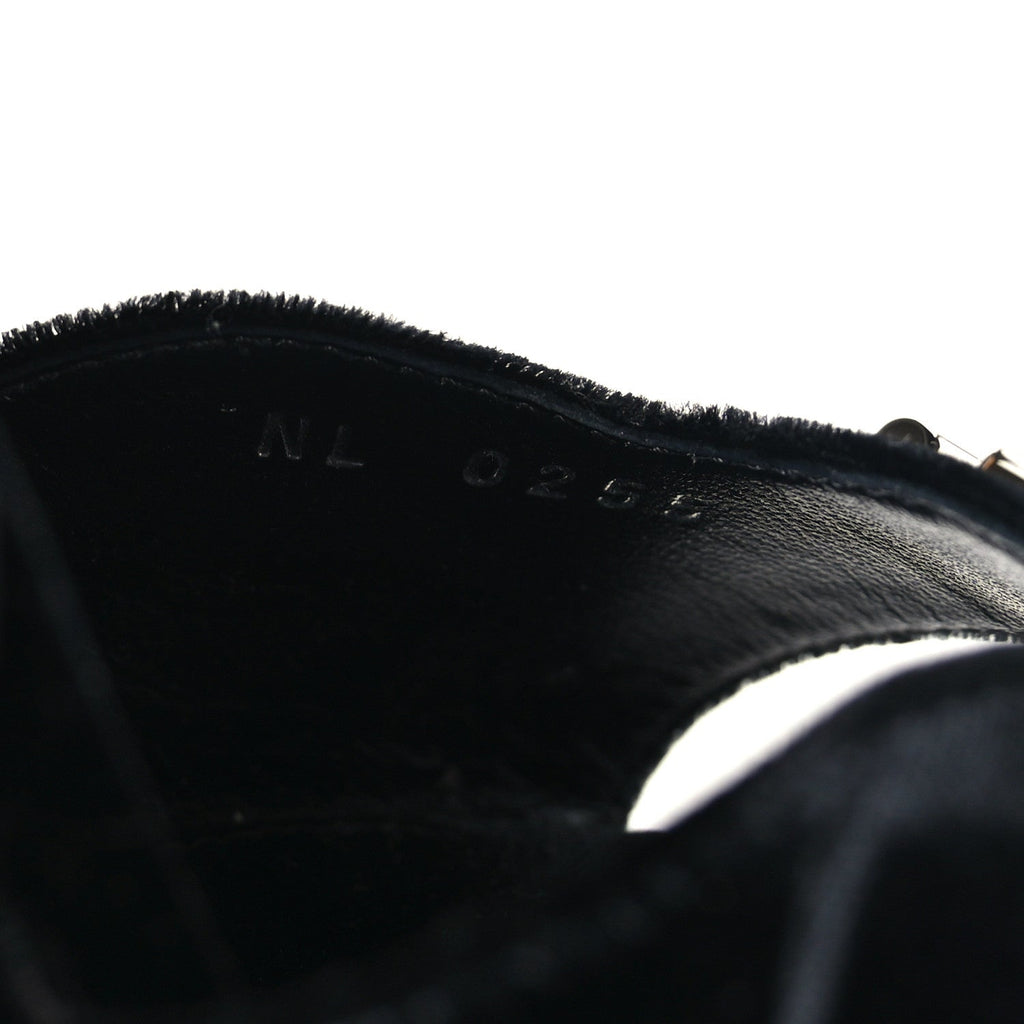 Calfskin Maya Platform Sandals 36 Black