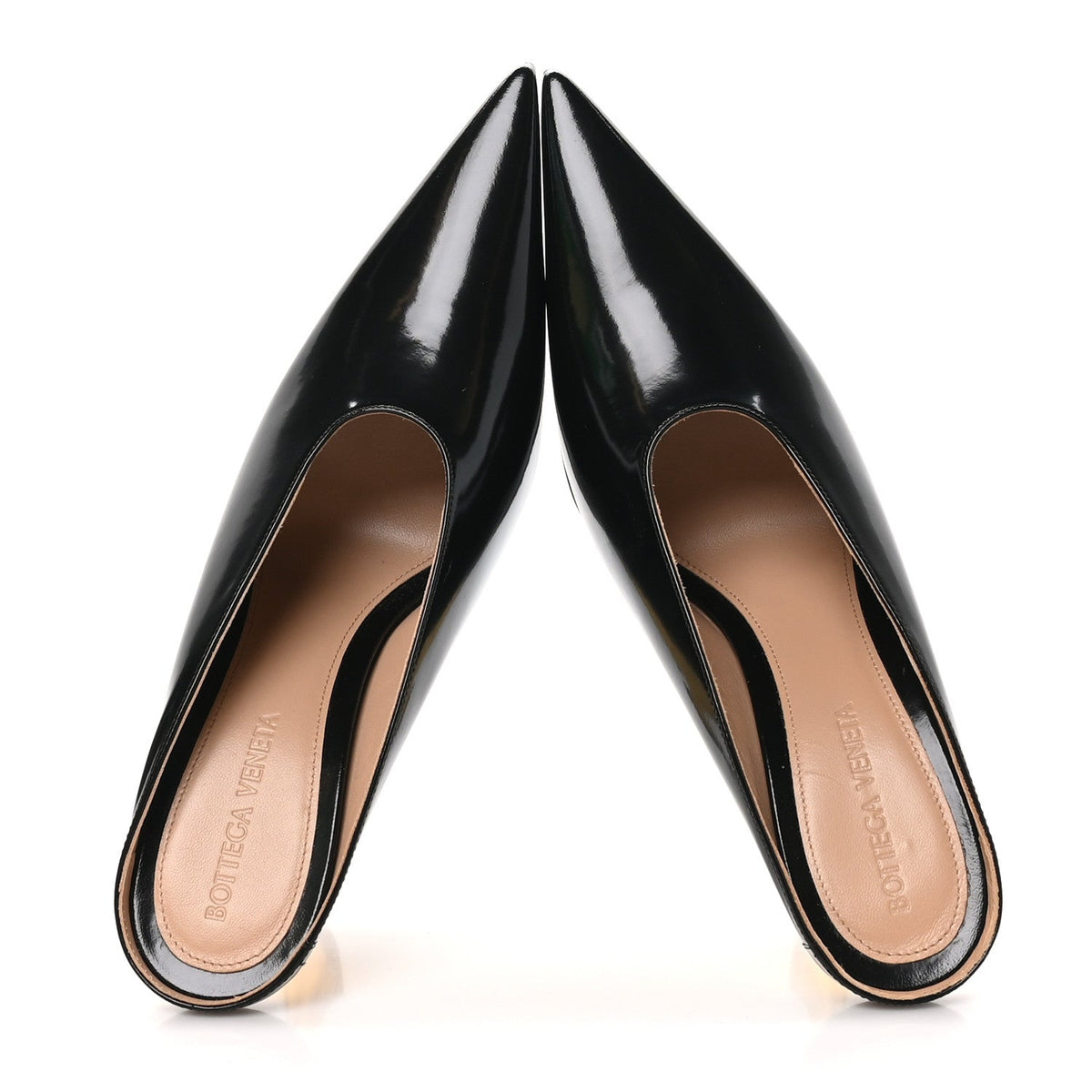 Latex Rocket Mule Pumps 37 Black
