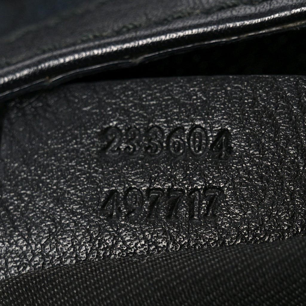 Monogram Large New Ladies Web Hobo Black