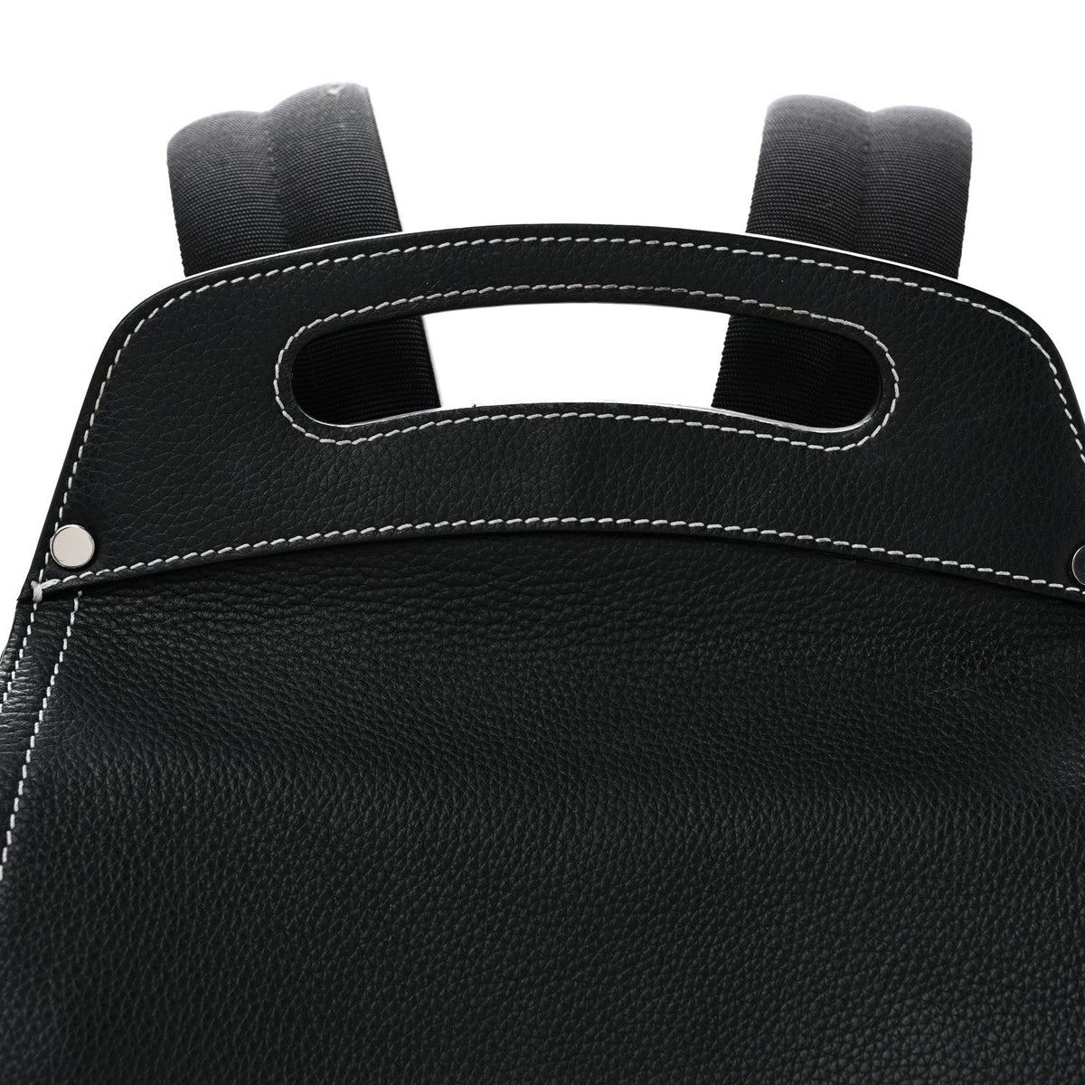 Grained Calfskin Maxi Gallop Backpack Black