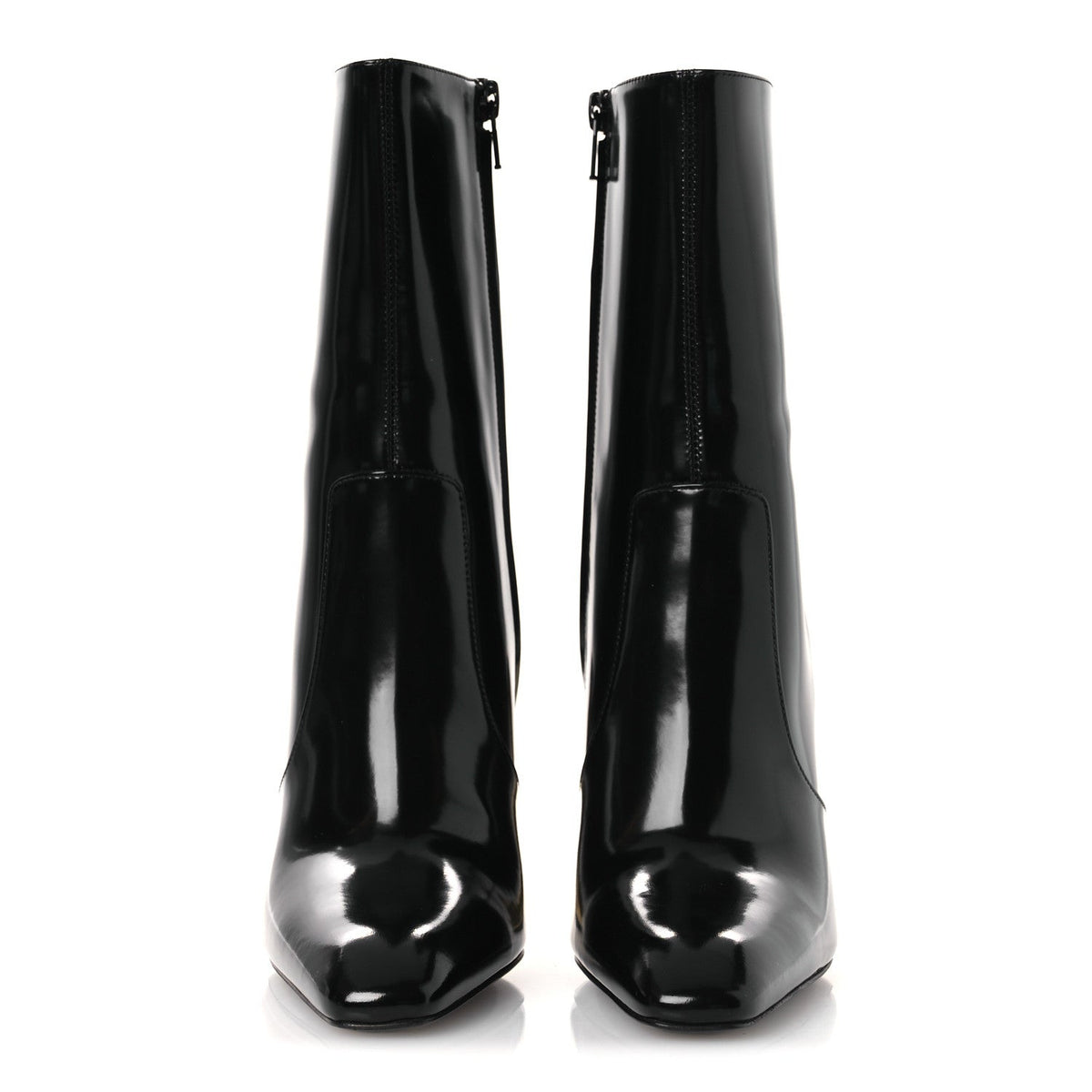 Vitello Marilyn Auteuil 105 Ankle Zip Boots 37.5 Black