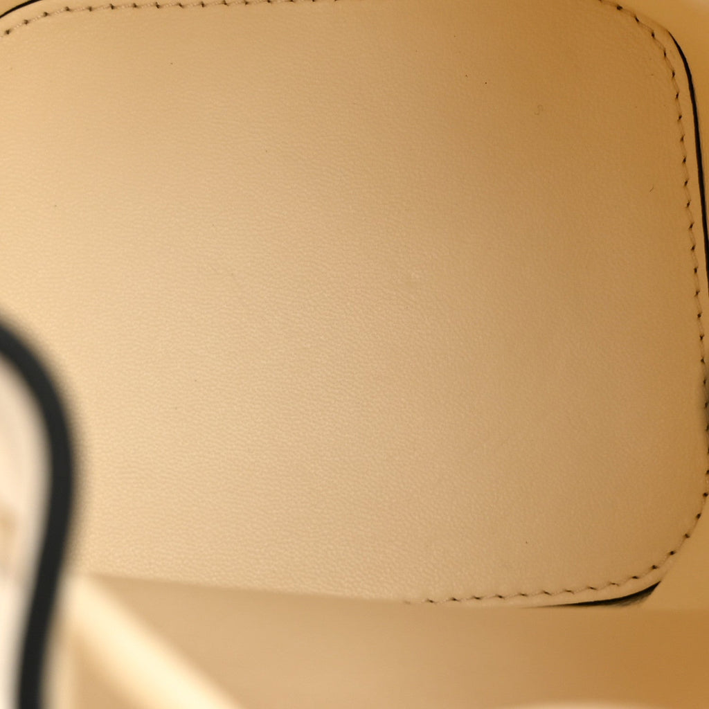 Nappa Mini VLogo Signature Bucket Bag Light Ivory