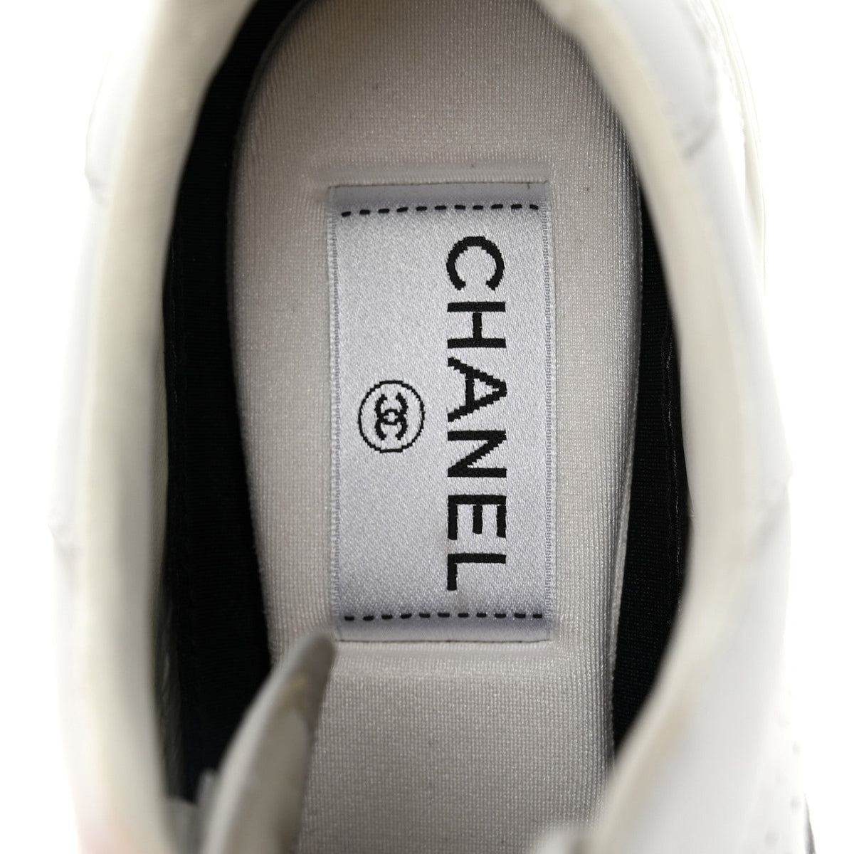 Calfskin Womens CC Sneakers 37 White