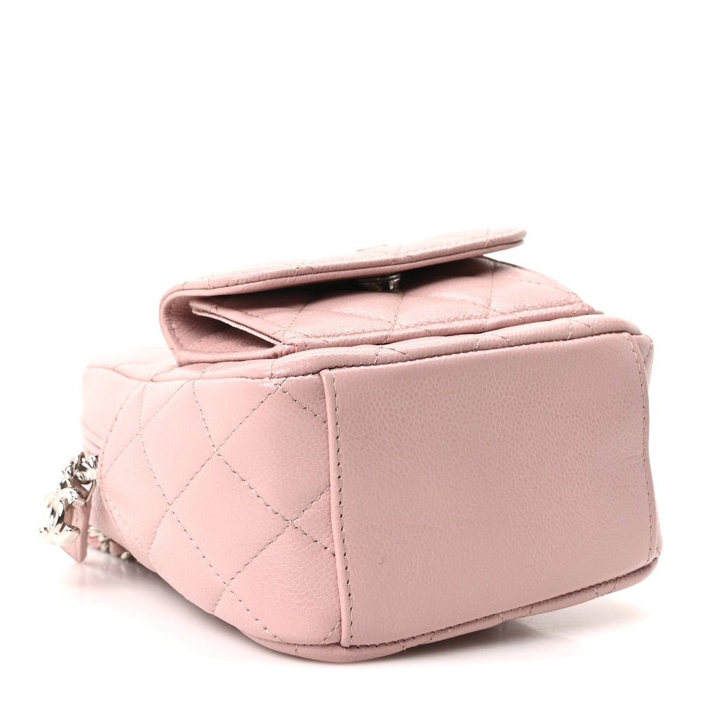 Caviar Quilted CC Mini Classic Backpack Pink
