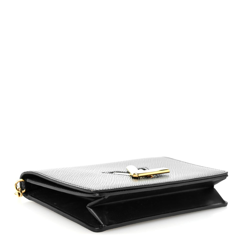 Epi Twist Belt Chain Wallet Black