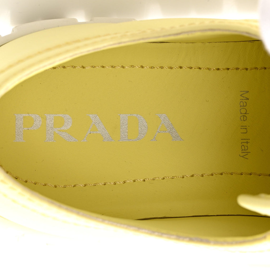 Re-Nylon Gabardine Triangle Logo Double Wheel 50mm Sneakers 38 Narciso