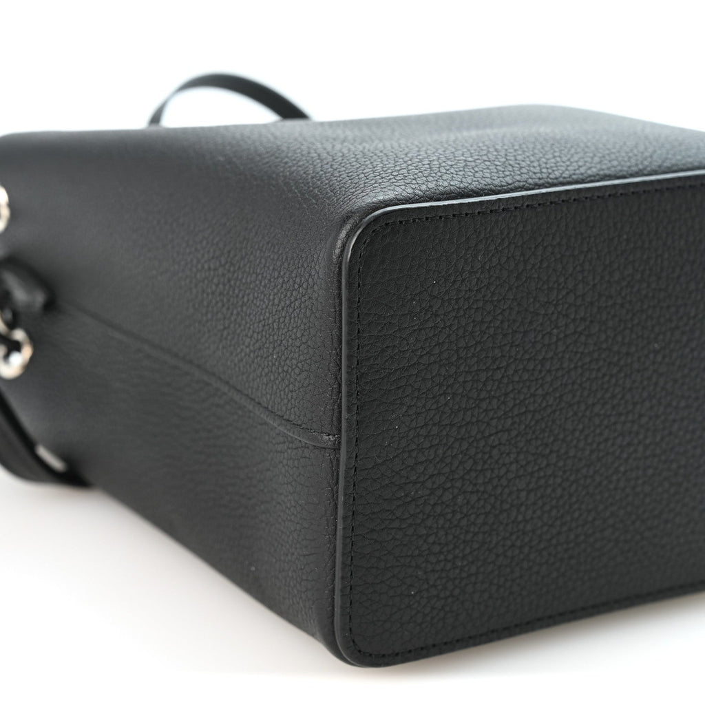 Calfskin Nano Lockme Bucket Black