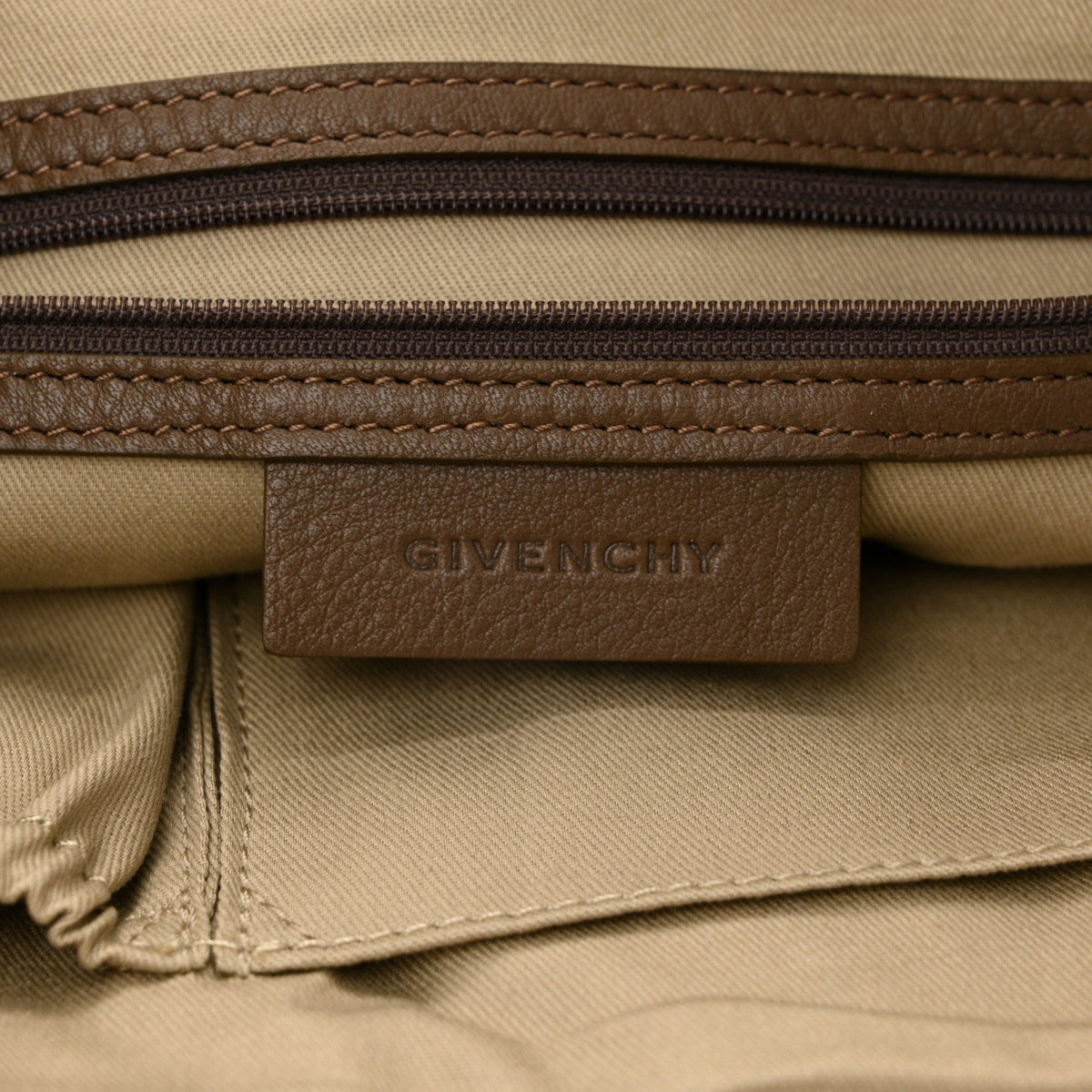 Calfskin Double Handles Hobo Brown